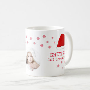 Baby`s First Christmas Weihnachtsmannmütze Snowfl Kaffeetasse