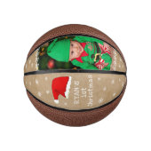 Baby`s First Christmas Weihnachtsmannmütze Snowfla Mini Basketball (Vorderseite)