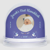 Baby’s First Hanukkah Custom Photo Snow Globe Schneekugeln (Vorderseite)
