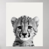 Baby Safari African Jungle Animals Cheetah Poster (Vorne)