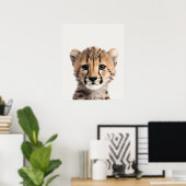Baby Safari African Jungle Animals Cheetah Poster (Heimbüro)