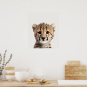 Baby Safari African Jungle Animals Cheetah Poster (Küche)