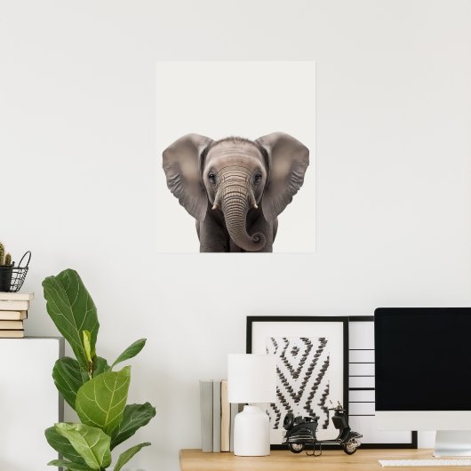 Baby Safari African Jungle Animals Elephant Poster (Heimbüro)