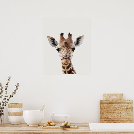Baby Safari African Jungle Animals Giraffe Poster (Küche)