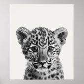 Baby Safari African Jungle Animals Leopard Poster (Vorne)