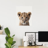 Baby Safari African Jungle Animals Lion Cub Poster (Heimbüro)