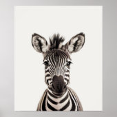 Baby Safari African Jungle Animals Zebra Poster (Vorne)