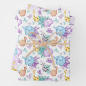 Baby Safari Kinderzimmer Wrapping Paper Sheets Set Geschenkpapier Set (Beispiel)