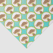 Baby Safari Monkey mit Schnuller Pattern Seidenpapier (Ausschnitt)