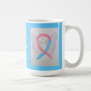 Baby Safe Haven Awareness Ribbon Engel Custom-Tass Kaffeetasse