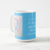 Baby Safe Haven Awareness Ribbon Engel Custom Tass Kaffeetasse (Vorderseite Links)
