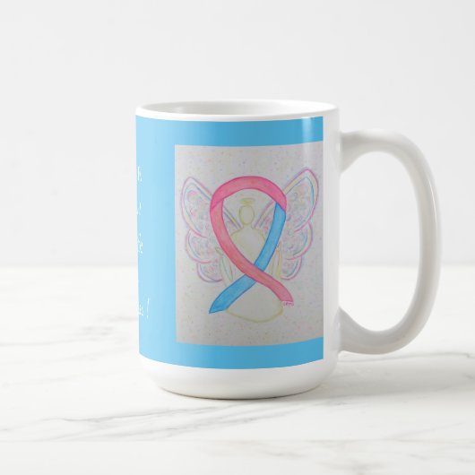 Baby Safe Haven Awareness Ribbon Engel Custom Tass Kaffeetasse (Rechts)