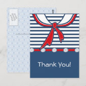 Baby Sailor Anzug B Postkarte (Vorne/Hinten)