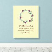 Baby | Samen vom GOT | Kranz | Foto Keepake Leinwanddruck (Insitu (Holzboden))