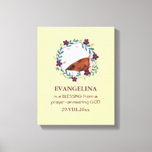 Baby   Samen vom GOT   Kranz   Foto Keepake Leinwanddruck