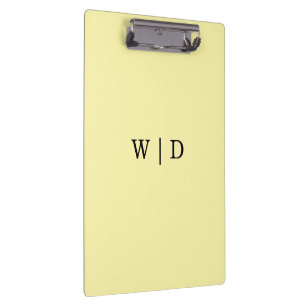 Baby Sanft Gelb Quadrat Clipboard  Klemmbrett