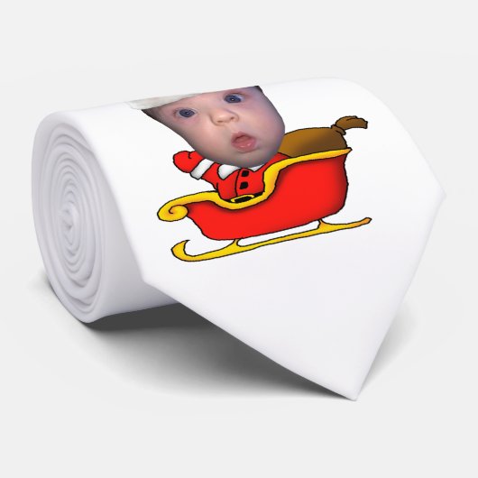 Baby Santa am Heiligabend Krawatte (Gerollt)