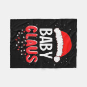 Baby Santa Claus Christmas Matching Costume Fleecedecke (Vorderseite (Horizontal))