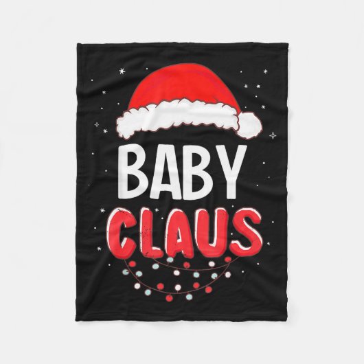 Baby Santa Claus Christmas Matching Costume Fleecedecke (Vorderseite)