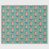 Baby Santa Claus Geschenkpapier (Flach)