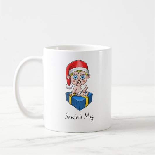 Baby Santa Claus Tasse (Links)