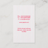 Baby-Säuglingsfamilien-Geschäftskarte Visitenkarte (Rückseite)