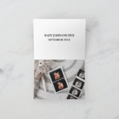 Baby Scan Foto Weihnachtsschwangerschaft Ankündigu Dankeskarte (Innenseite)