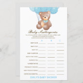 Baby Scattergories Baby Showgame PRINTED (Vorne/Hinten)