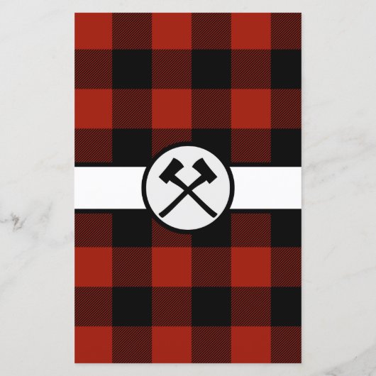 Baby Scattergories Little Lumberjack Baby Dusche (Rückseite)