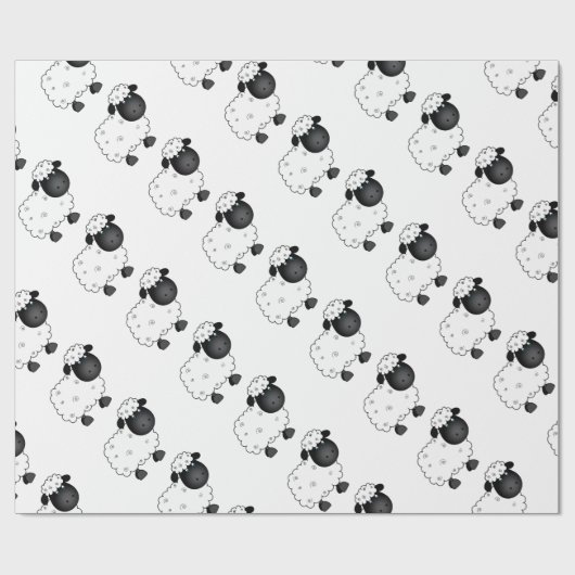 Baby-Schafe für Mutterschaf Geschenkpapier (Flach)