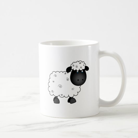 Baby-Schafe für Mutterschaf Kaffeetasse (Rechts)