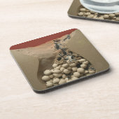 Baby-Schildkröte-Ei-Ausbrüten Getränkeuntersetzer (Linke Seite)