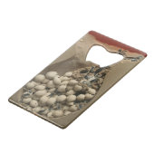 Baby-Schildkröte-Ei-Ausbrüten Kreditkarten Flaschenöffner (Vorderseite Schrägansicht)