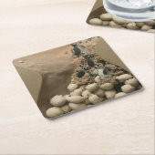 Baby-Schildkröte-Ei-Ausbrüten Rechteckiger Pappuntersetzer (angewinkelt)