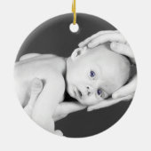 Baby-Schildkröte-Foto Keramikornament (Hinten)