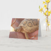 Baby-Schildkröte Karte (Gelbe Blume)