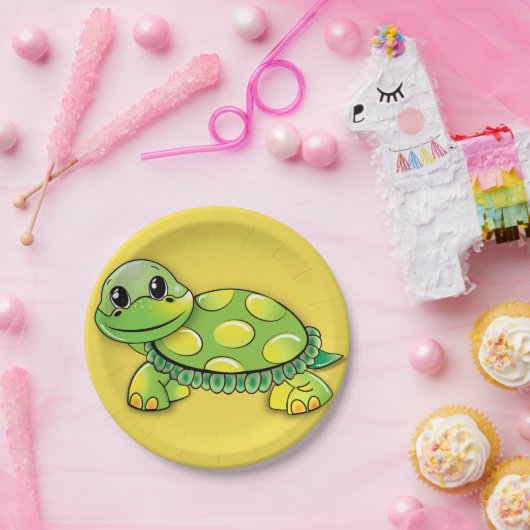 BABY-SCHILDKRÖTE-PARTY-TELLER PAPPTELLER (Party)