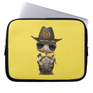 Baby-Schildkröte-Zombie-Jäger Laptopschutzhülle