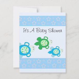 Baby-Schildkröten-Baby-Party Einladung