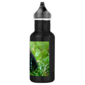 Baby-Schimpanse im Gras Edelstahlflasche (Rechts)