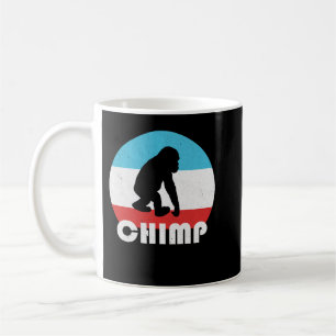 Baby Schimpanse Schimpanse Vintage Retro Silhouett Kaffeetasse