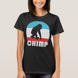 Baby Schimpanse Schimpanse Vintage Retro Silhouett T-Shirt