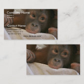 Baby-Schimpanse-Visitenkarte Visitenkarte (Vorne/Hinten)