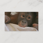 Baby-Schimpanse-Visitenkarte Visitenkarte (Rückseite)