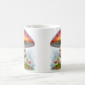 Baby Schimpanze Unter Pilzschirm Kaffeetasse (Mittel)