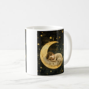 Baby Schlafen auf dem Mond Kaffeetasse