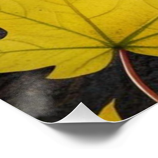 Baby-Schlafen in Baumkurren-Zitat Poster (Ecke)