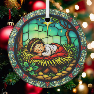 Baby schlafen Jesus Weihnachten Ornament Aus Glas