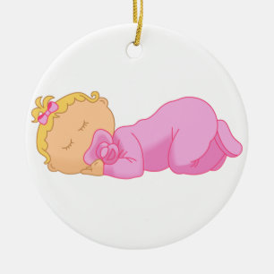 Baby-Schlafen Keramik Ornament