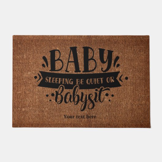 Baby Schlafen ruhig Fußmatte (Vorderseite)
